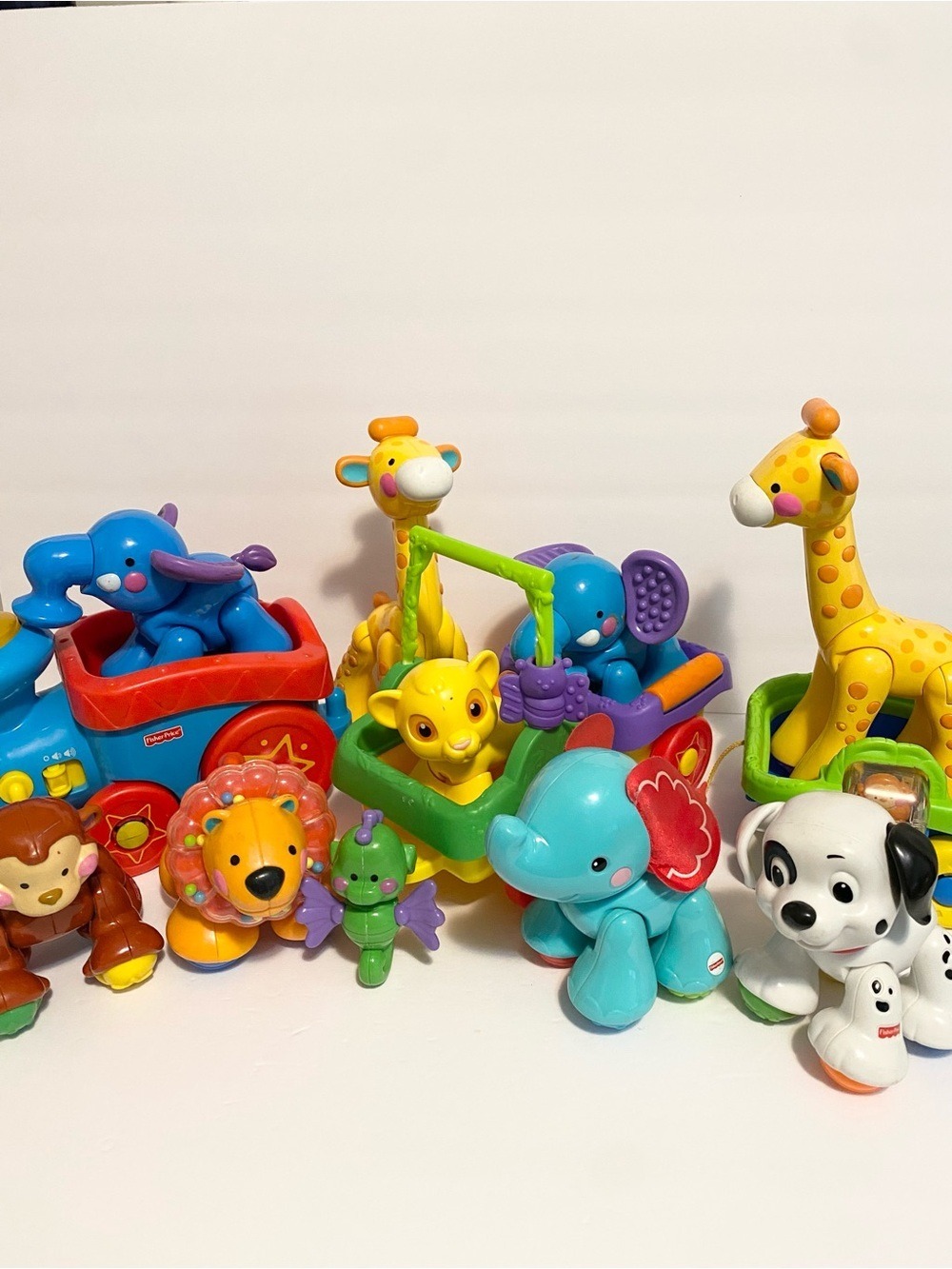 Fisher Price Amazing Animals Musical Disney Choo Choo Train 10 Animals Toy Lot